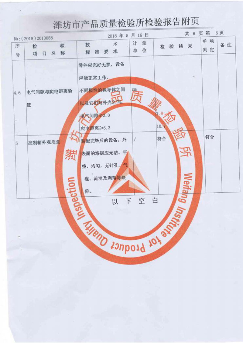 中僑一體化污水處理設備質(zhì)監(jiān)報告8